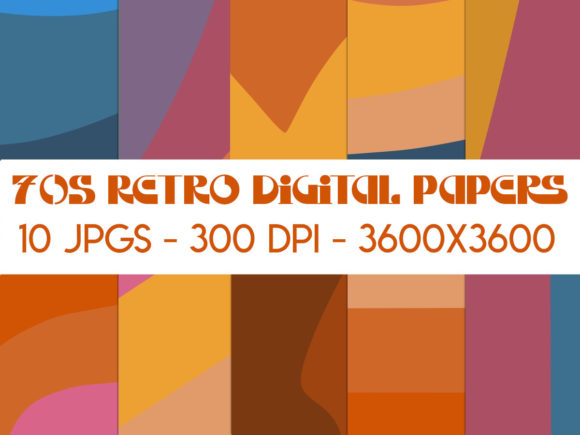 70s Retro Digital Papers Review