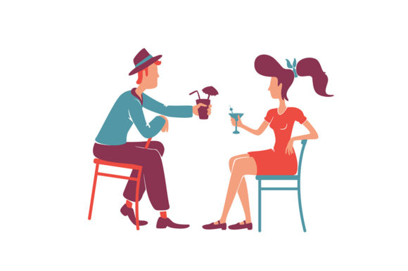 Couple at Retro Bar Enjoying Cocktails Review