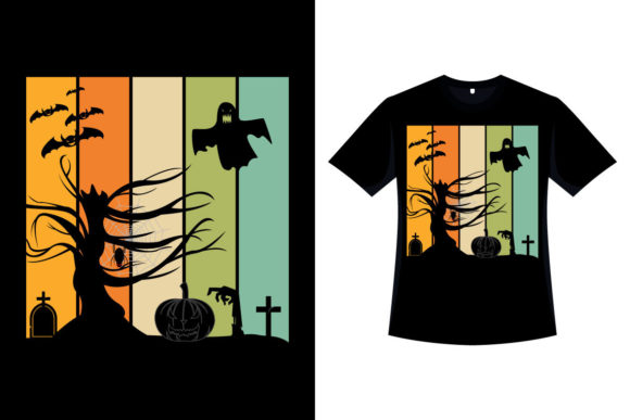 Halloween Spooky Retro T-shirt Design Review