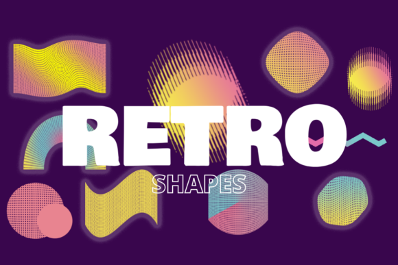 Retro Geometric Shapes Elements Set Review