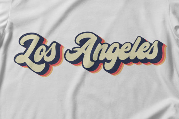 Retro Los Angeles Typography: A Designer's Real-World Embroidery Review