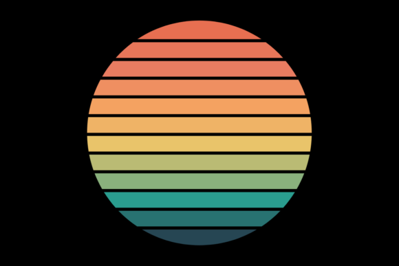 Retro Sunset Vintage Circle Design 11 Review