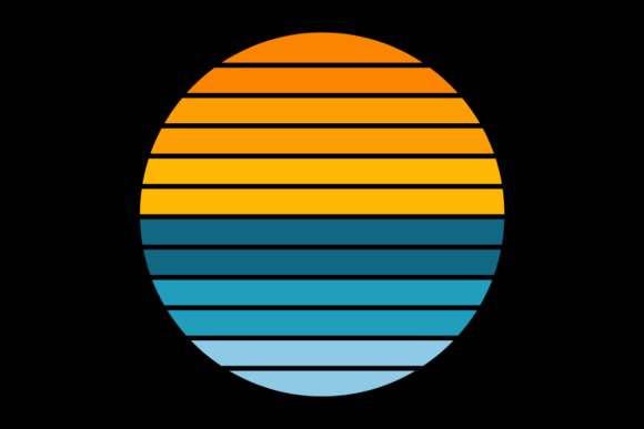 Retro Sunset Vintage Circle Design 17 Review