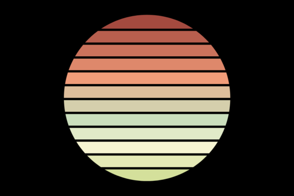 Retro Sunset Vintage Circle Design 19 Review
