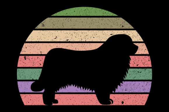 Retro Vintage Sunset Newfoundland Dog Review