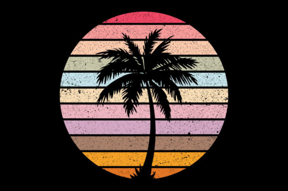 Retro Vintage Sunset Palm Tree 11 Review