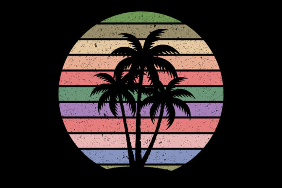 Retro Vintage Sunset Palm Tree 6 Review