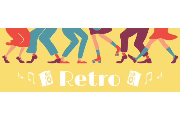 Reviewing Retro Style Party Banner Flat Vector for Embroidery