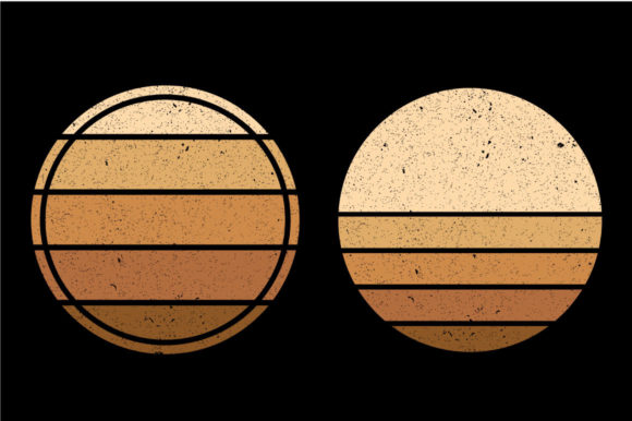 Vintage Retro Sunset Circle Review