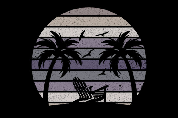 Vintage Retro Sunset Palm Tree 12: A Designer's Stitch-Test Review